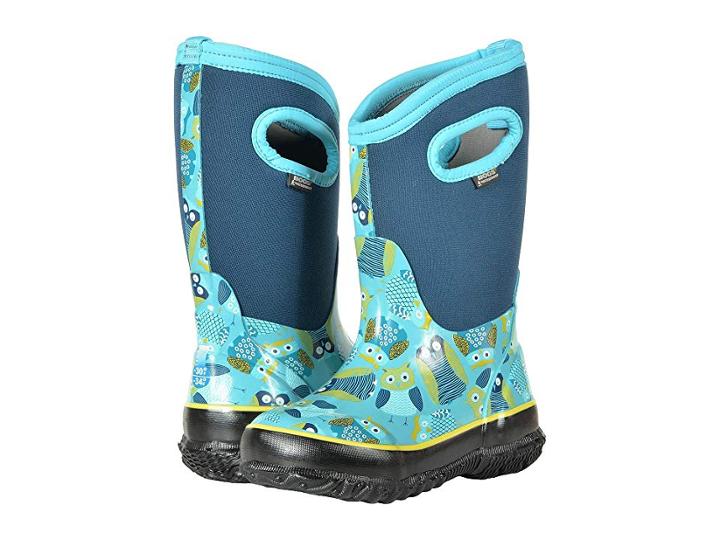 Bogs Kids Classic Owl (toddler/little Kid/big Kid) (blue Multi) Girls Shoes