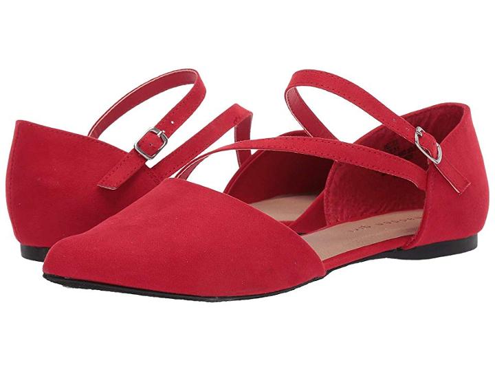 Madden Girl Eelliee (red Fabric) Women's Flat Shoes