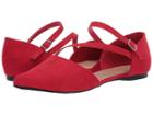 Madden Girl Eelliee (red Fabric) Women's Flat Shoes