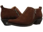 Frye Sacha Moto Shootie (brown Oiled Suede) Women's Pull-on Boots