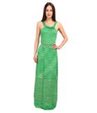 M Missoni Spacedye Serpentine Stitch Maxi Dress (leaf) Women's Dress
