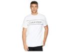 Calvin Klein Short Sleeve Logo T-shirt With Tipping (white) Men's T Shirt
