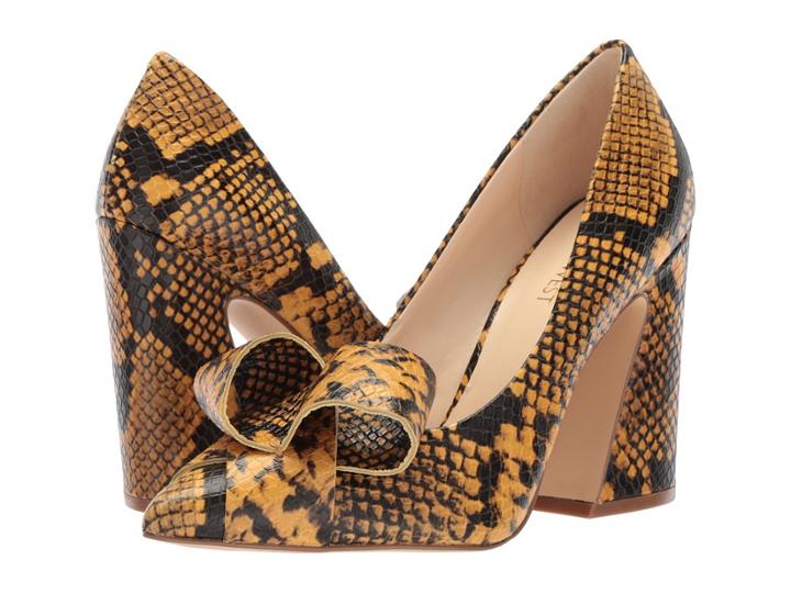 Nine West Haddriana Pump (tumeric Embossed Classic Snake) High Heels