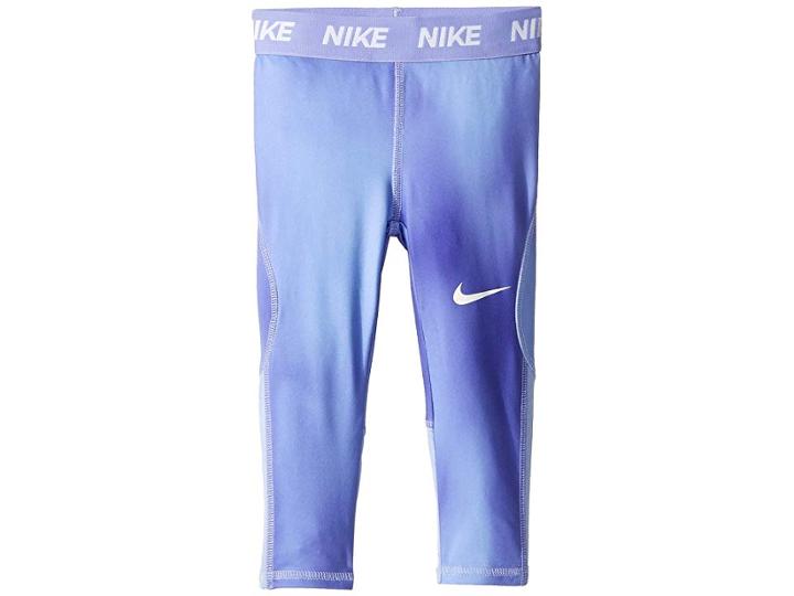 Nike Kids Dri-fittm All Over Print Leggings (toddler) (cool Gray) Girl's Casual Pants