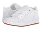 Dc Kids Court Graffik (little Kid/big Kid) (white/white/gum) Boys Shoes