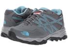 The North Face Kids Jr Hedgehog Hiker Wp (little Kid/big Kid) (zinc Grey/blizzard Blue) Girls Shoes