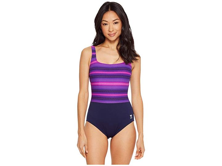 Tyr Tramonto Scoop Neck Controlfit (pink) Women's Swimsuits One Piece