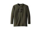 Billabong Kids All Day Wave Loose Fit Long Sleeve Rashgurad (toddler/little Kids/big Kids) (dark Olive) Boy's Swimwear
