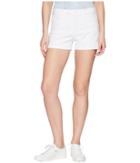 Paige Jimmy Jimmy Shorts W/ Raw Cuff Hem In Crisp White (crisp White) Women's Shorts