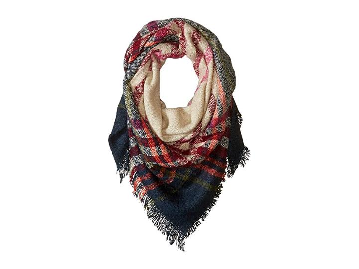 Hat Attack Bright Plaid Blanket Scarf (plaid) Scarves