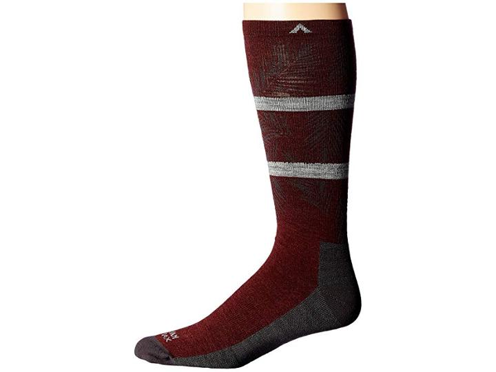 Wigwam Makua Valley Pro (maroon) Men's Crew Cut Socks Shoes