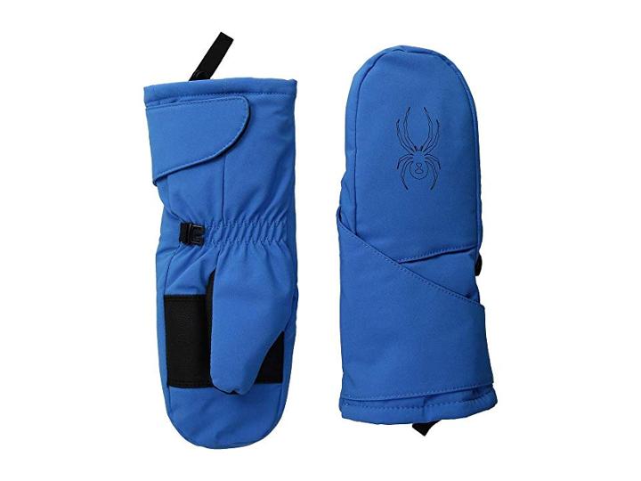 Spyder Kids Mini Cubby Ski Mitten (toddler) (french Blue/black) Ski Gloves