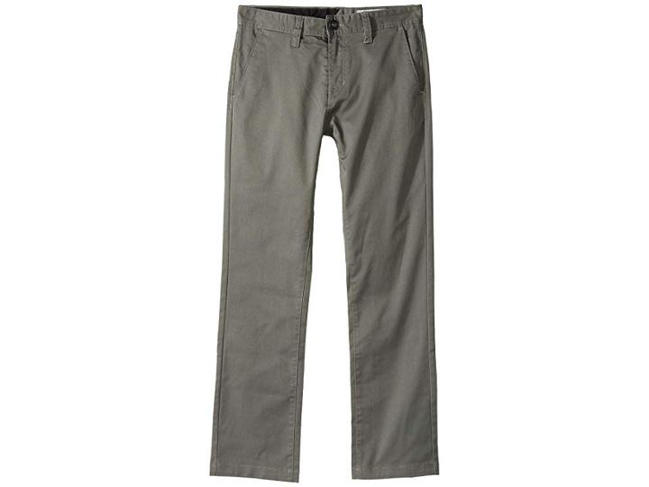 Volcom Kids Frickin Modern Stretch Chino Pants (big Kids) (dusty Green) Boy's Casual Pants