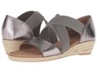 Comfortiva Brye (anthracite Cow Metallic) Women's Wedge Shoes