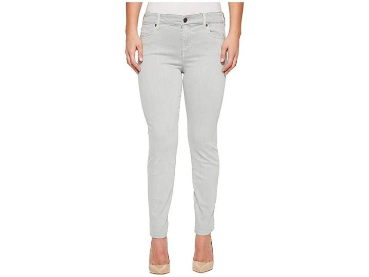 Liverpool Petite Penny Ankle Skinny In Slub Stretch Twill In Fossile Grey (fossile Grey) Women's Jeans