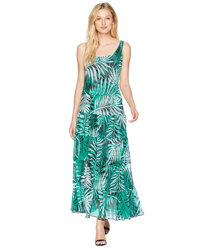 Nine West Multi Tier Maxi Dress (paradise Multi) Women's Dress