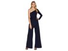 Susana Monaco One Shoulder Sleeve Jumpsuit (midnight) Women's Jumpsuit & Rompers One Piece