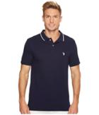 U.s. Polo Assn. Slim Fit Solid Short Sleeve Pique Polo Shirt (classic Navy) Men's Short Sleeve Pullover