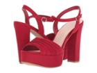 Chinese Laundry Allie (lollipop Red Microsuede) High Heels