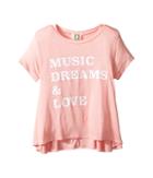 People's Project La Kids Music Dreams Tee (big Kids) (coral) Girl's T Shirt