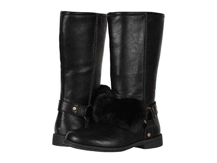 Ugg Kids Lili Boot (toddler/little Kid/big Kid) (black) Girls Shoes
