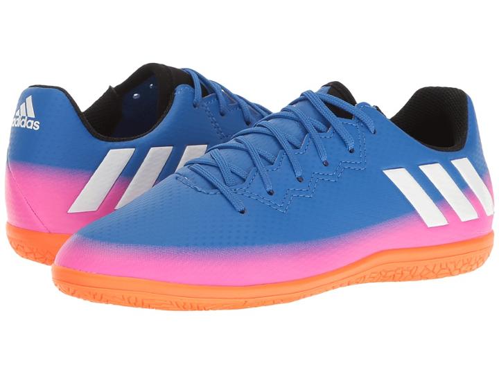 Adidas Kids Messi 16.3 In Soccer (little Kid/big Kid) (blue/footwear White/solar Orange) Kids Shoes
