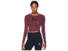 Puma Luxe Crop Top (fig) Women's Clothing