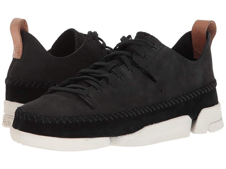 Clarks Trigenic Flex (black Nubuck) Women's Lace Up Casual Shoes