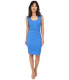 Nicole Miller Mercury Cotton Metal Dress (maldives Blue) Women's Dress