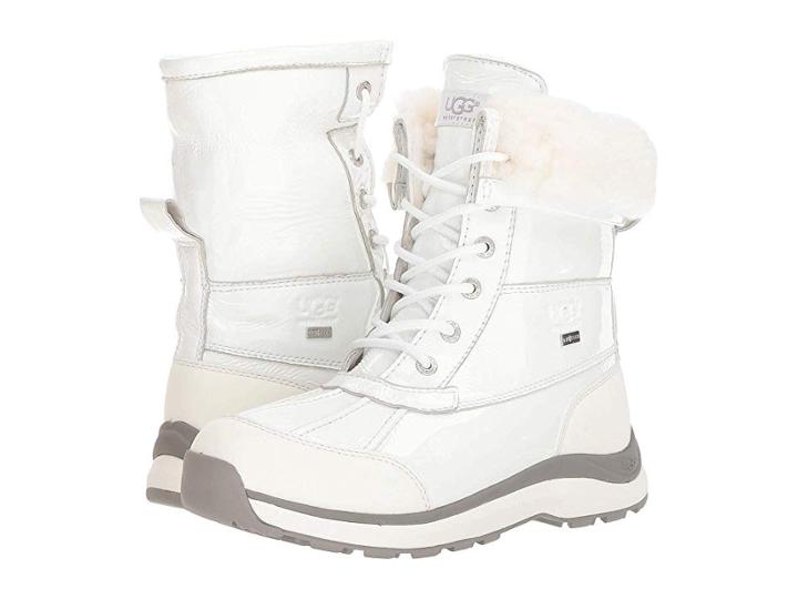 Ugg Adirondack Patent Boot Iii (white) Women's Cold Weather Boots