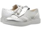 Geox Kids Thymar 7 (little Kid) (white/silver) Girl's Shoes