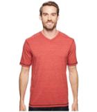 Ecoths Newman V-neck Shirt (cranberry) Men's T Shirt