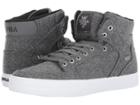 Supra Vaider (charcoal Wool/silver/white) Skate Shoes