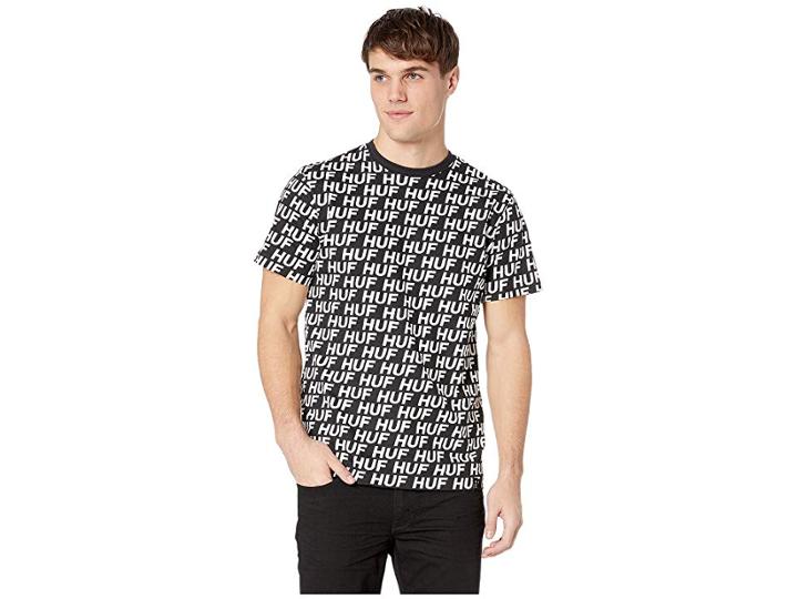 Huf Transit Logo Short Sleeve Tee (black) Men's T Shirt