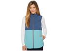 The North Face Mountain Sweatshirt Hooded Vest (bristol Blue/shady Blue) Women's Sleeveless