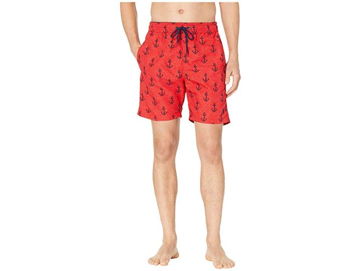 U.s. Polo Assn. Anchor Swim Shorts (engine Red) Men's Swimwear