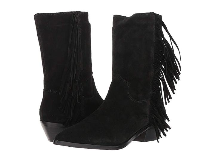 Rebecca Minkoff Krissa (black Split Suede) Women's Boots