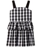 Kate Spade New York Kids Gingham Sundress (toddler/little Kids) (fresh White/black) Girl's Dress