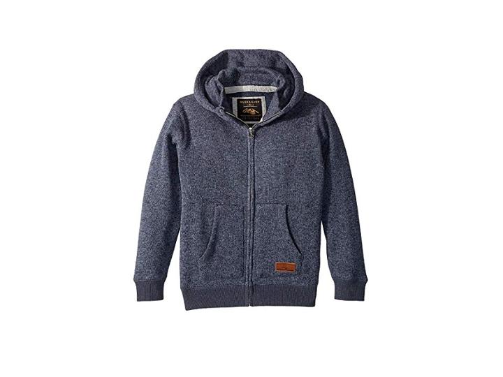 Quiksilver Kids Keller Zip Hoodie (toddler/little Kids) (navy Blazer Heather 2) Boy's Sweatshirt