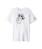 Nike Kids Dry 3 Hoops Basketball Tee (little Kids/big Kids) (white/black) Boy's T Shirt