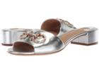 Salvatore Ferragamo Lampio (silver Nappa Silk) Women's Sandals