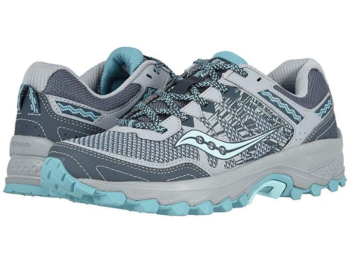 Saucony Grid Excursion Tr12 (grey/teal) Women's Shoes