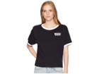 Levi's(r) Premium Graphic Ringer J.v. Tee (caviar) Women's T Shirt
