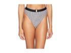 Onia Weworewhat X Onia Emily Bottom (black Classic Gingham) Women's Swimwear