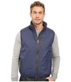 Save The Duck Milk Reversible Vest (black/eclipse Blue) Men's Vest