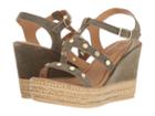 Bella-vita Rin-italy (olive Suede Leather) Women's Sandals