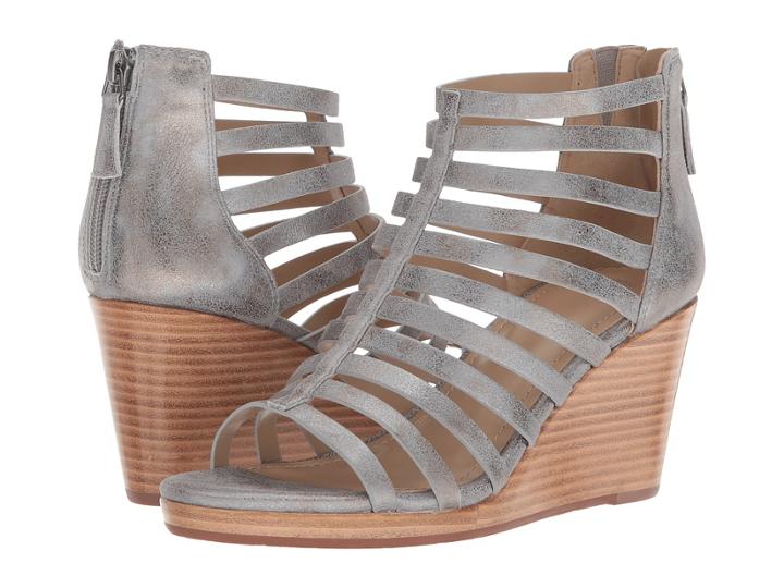 Johnston & Murphy Geneva (silver Metallic Suede) Women's Clog/mule Shoes