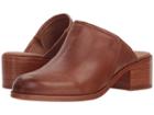 Frye Claire Mule (cognac Waxed Pull Up) Women's Clog/mule Shoes