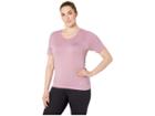 Nike Infinite Top Short Sleeve (plum Dust/reflective Silver) Women's Clothing