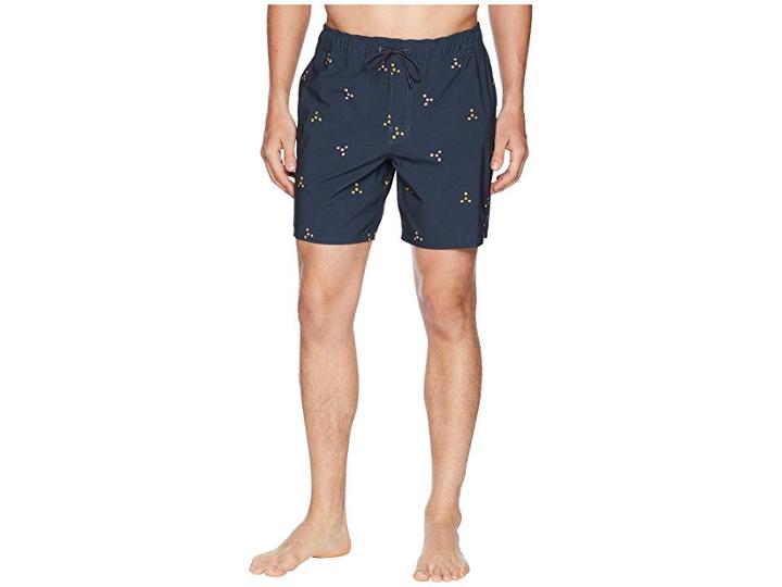 Rvca Middle Elastic Shorts (carbon) Men's Shorts
